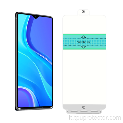 Pellicola salvaschermo in idrogel per Redmi Note 9 Pro